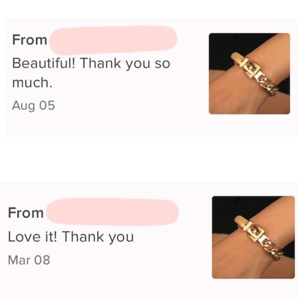 Gold Tone Buckle Chain Design Bracelet - Picture 5 of 6